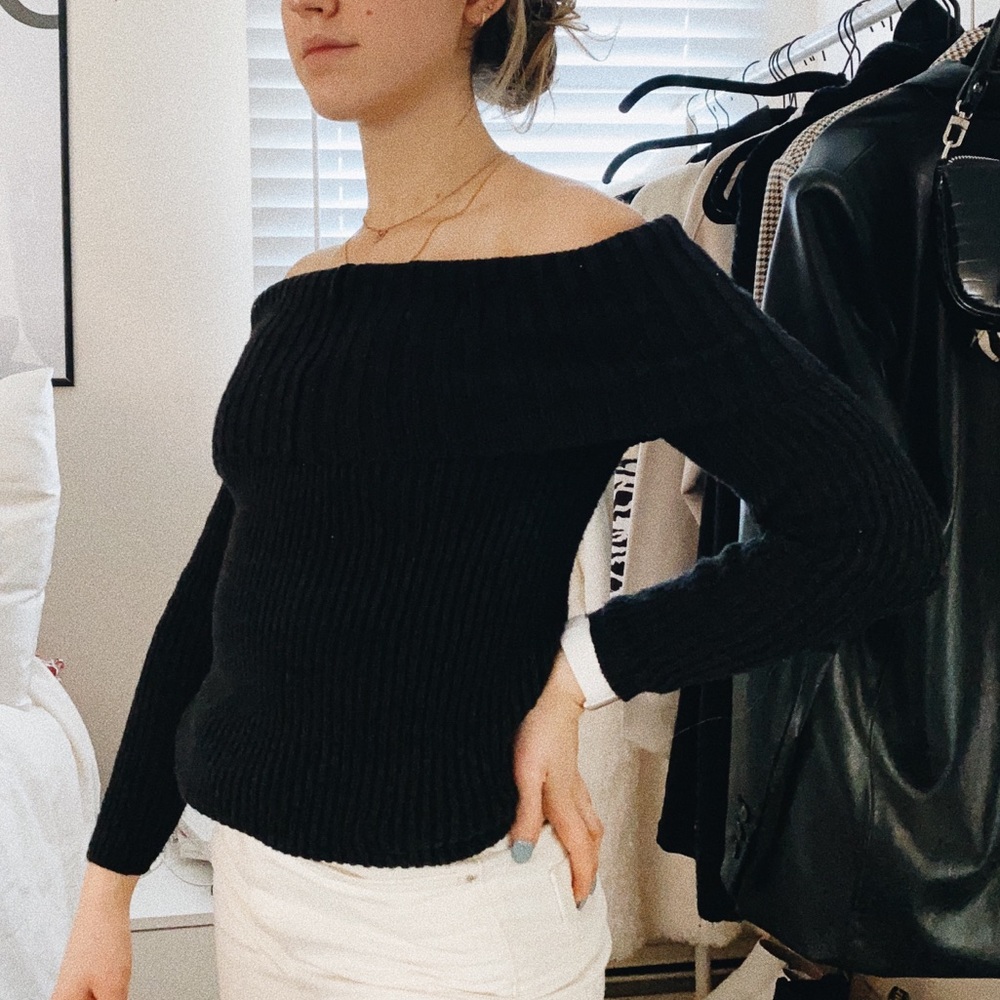 Hollister off the shoulder sweater